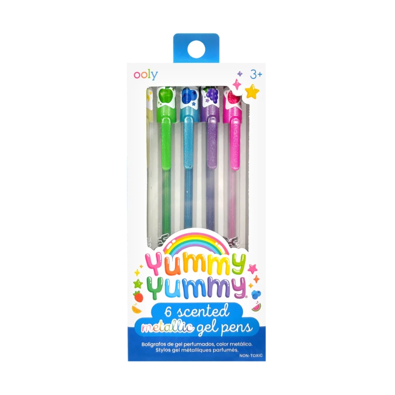 Yummy Yummy Scented Gel Pens - Metallic Set of 6