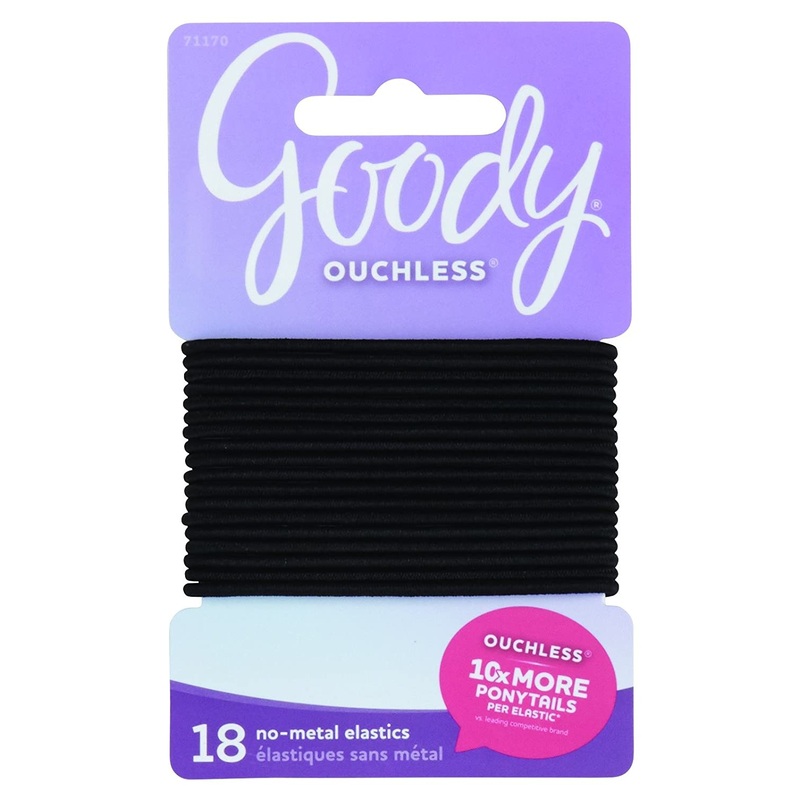 Classics Ouchless Elastic Ponytail Holders Elastic Bands 71170 18 Count