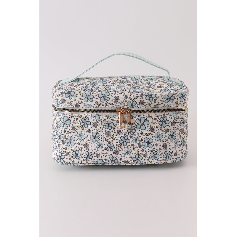 Green floral makeup bag J82836163621