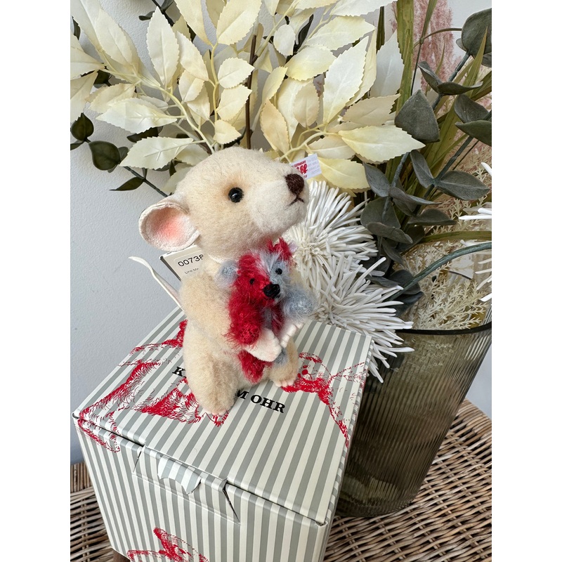 Lina Mouse with Harlekin Teddy Bear No 156