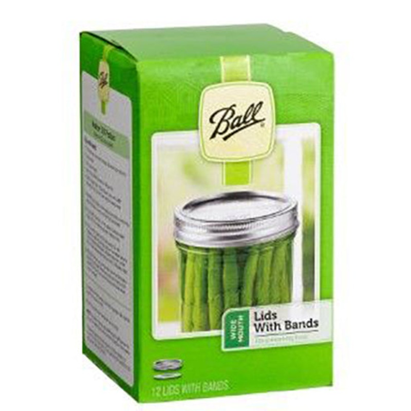Wide Mouth Canning Lids & Rings 12-pack 4000