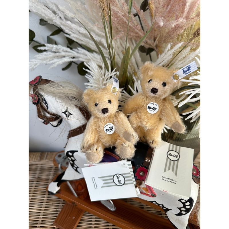 Blond Mini 10cm Teddy Bear Steiff Collectable Miniature Mohair Teddy