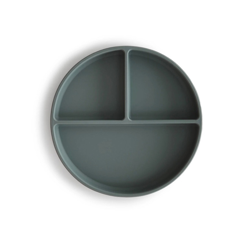 Mushie Silicone Suction Plate - Dried Thyme