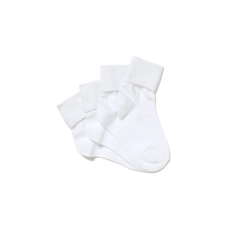 Bonds School Turnover Top Sock in White