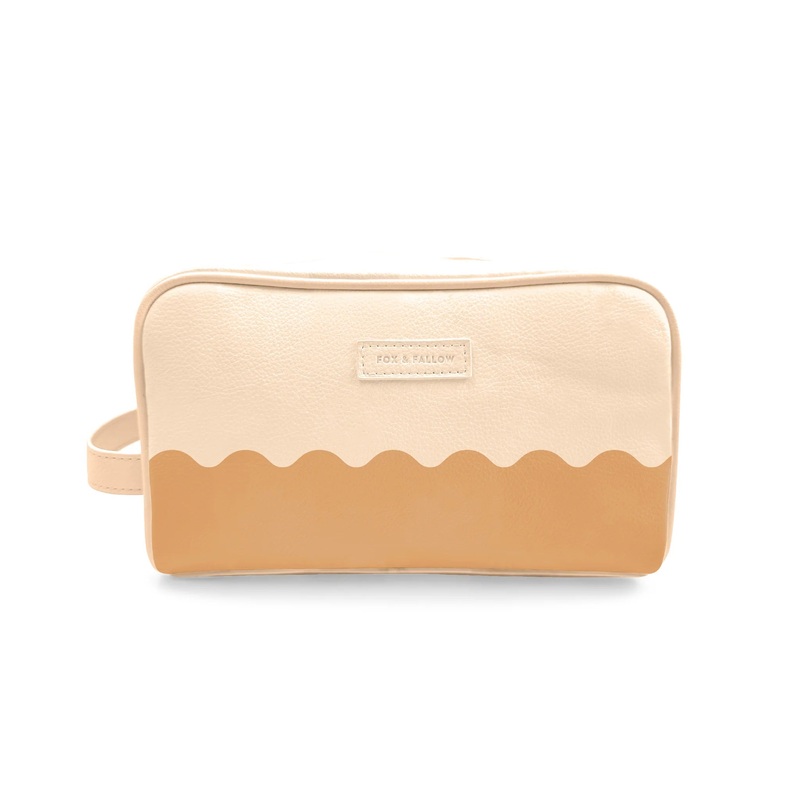 Fox and Fallow Wash Bag - Caramel Ripple