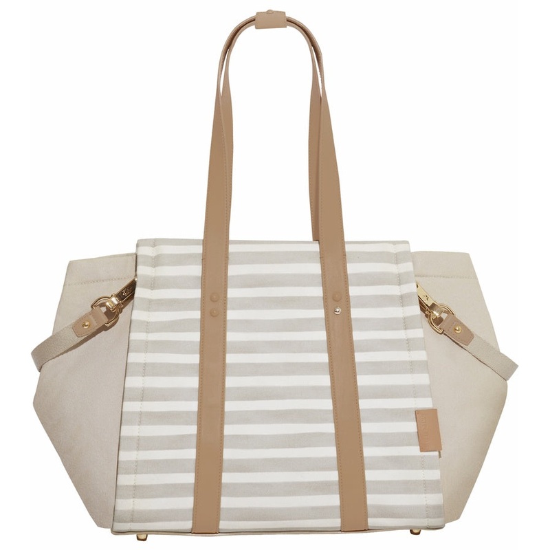 Skip Hop Highline Tote Oyster Stripe