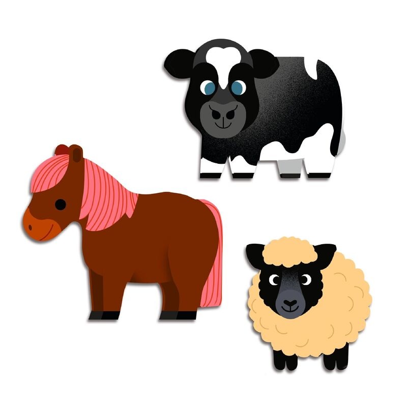 Djeco Sticker Set 62 Pce - Farm Animals