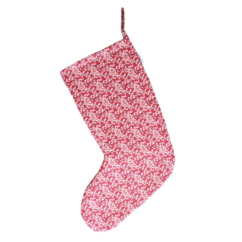 Christmas Stocking Made With Liberty Fabric in Mitsi Valeria