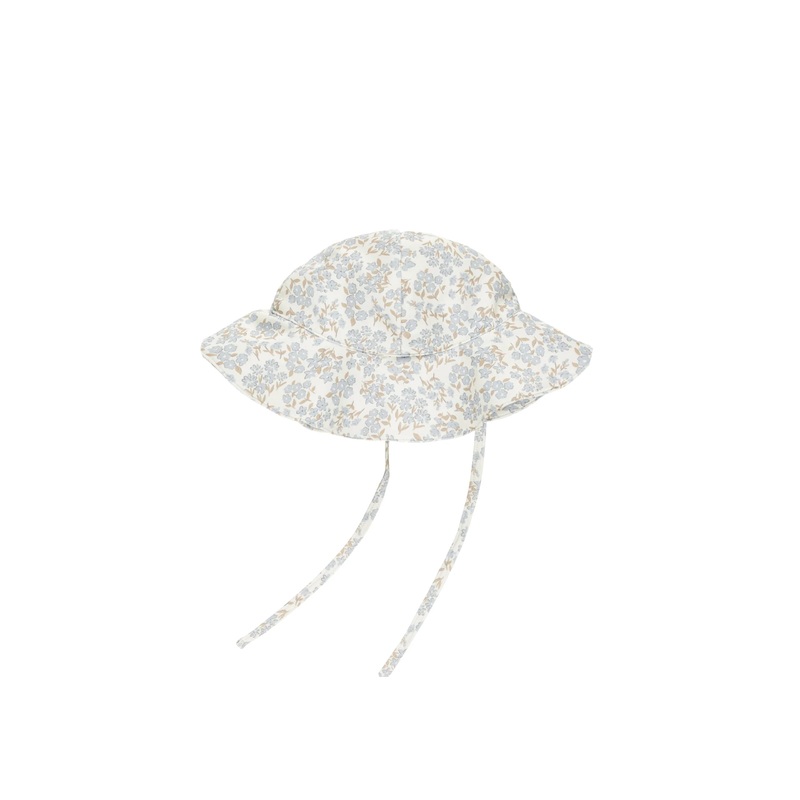 Floppy Swim Hat || Blue Ditsy