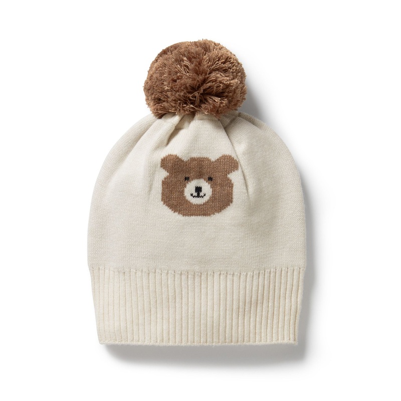 Wilson & Frenchy | Beary Cute Organic Knitted Jacquard Hat