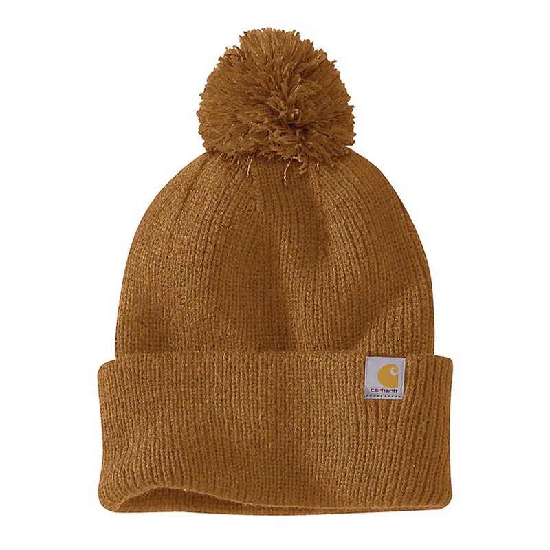 Women's Knit Pom-Pom Cuffed Beanie 106003