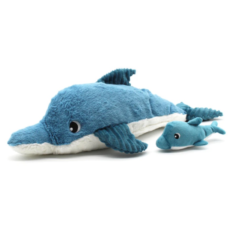 Plush Dolphin with Baby