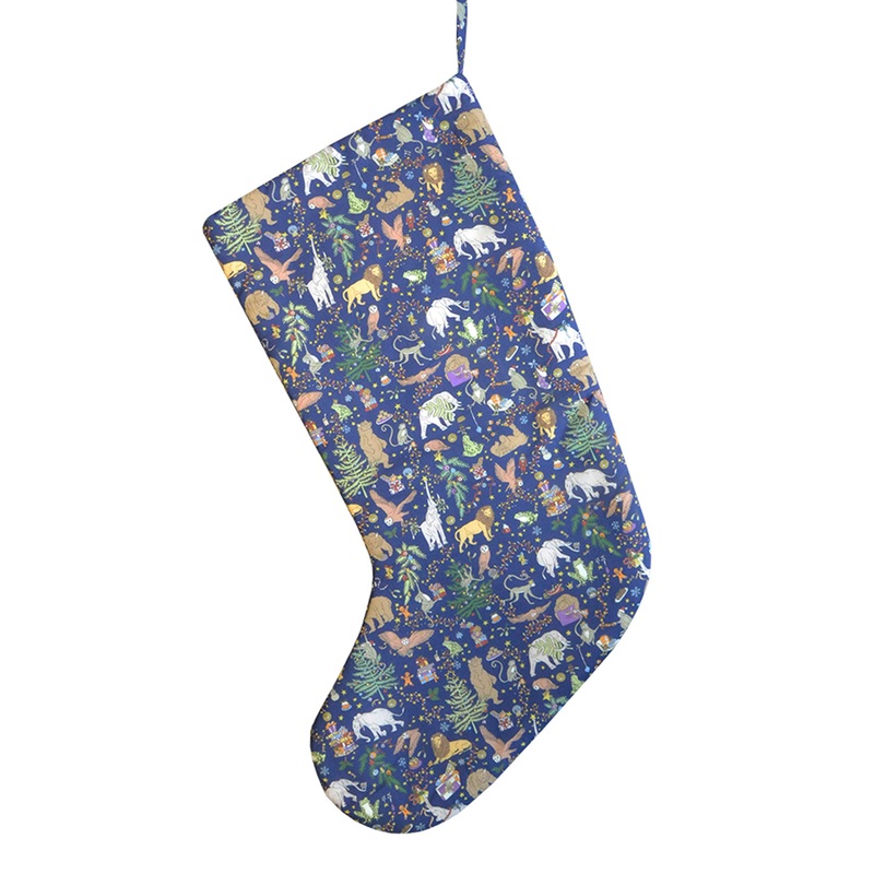 Christmas Stocking Made With Liberty Fabric in Christmas