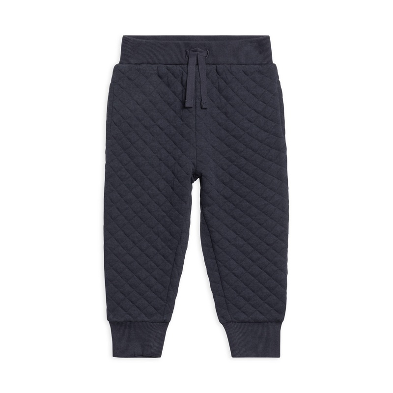 Colored Organics - Hoyt Quilted Jacquard Jogger Navy 0-3m