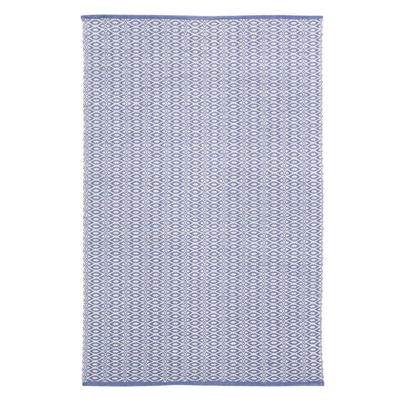 COTTON RUG ROMBINI LAVENDER BLUE 120 x 180 cm Lavender blue