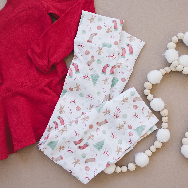 Snowman Doodle Leggings (Matching) Regular Newborn