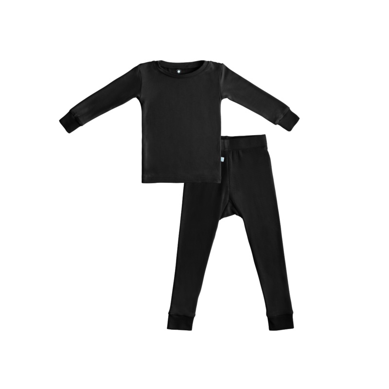Toddler/Kids Bamboo Pajamas - Midnight Black 2T