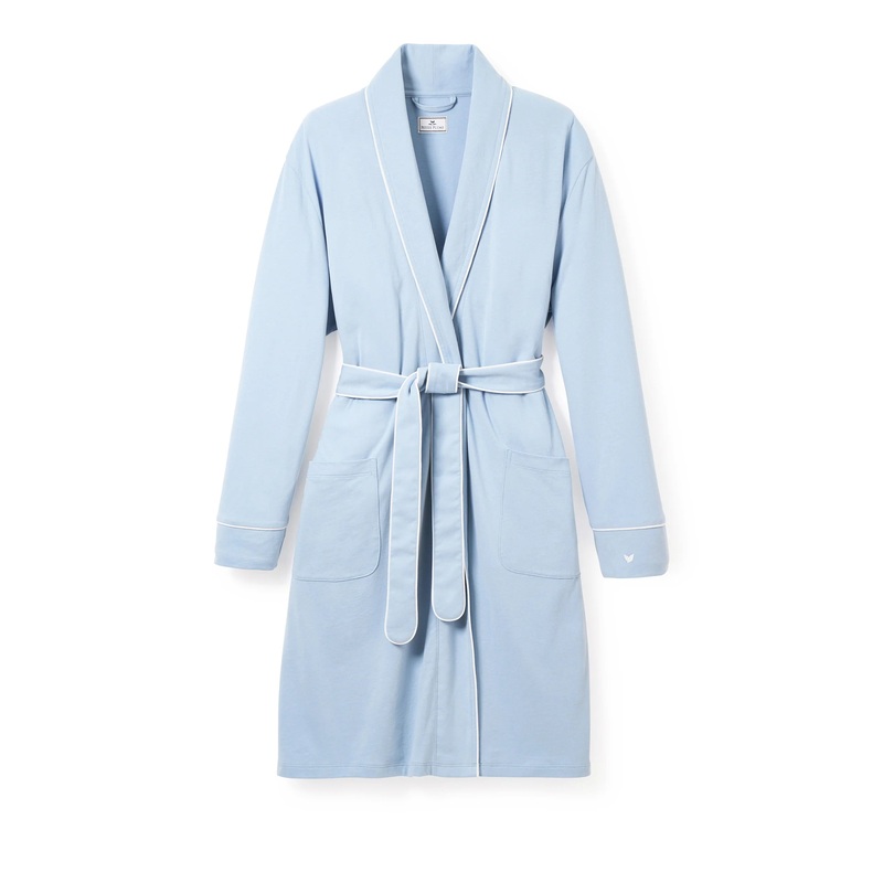 Women's Pima Maternity Robe in Periwinkle S