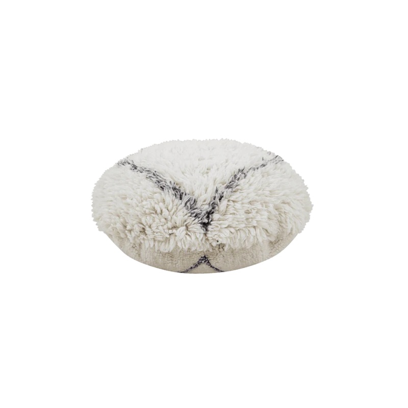 WOOLABLE POUF BERBER SOUL 70 cm Charcoal