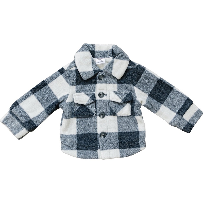Checkered Sherpa Shacket 0-3