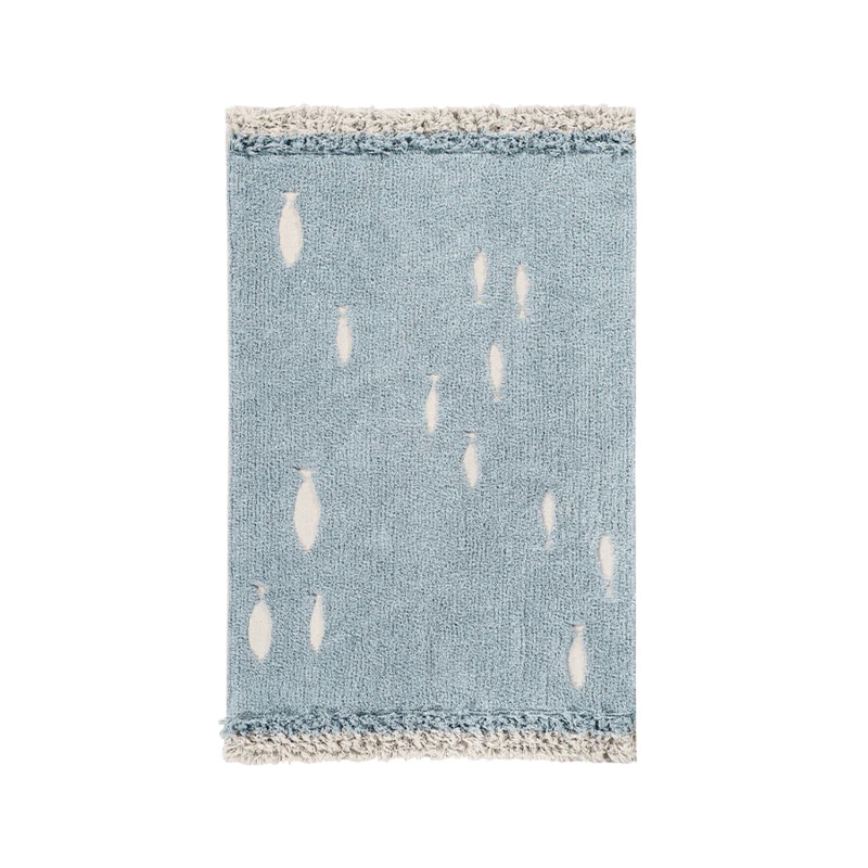 WASHABLE RUG OCEAN SHORE 120 x 190 cm Aqua Blue