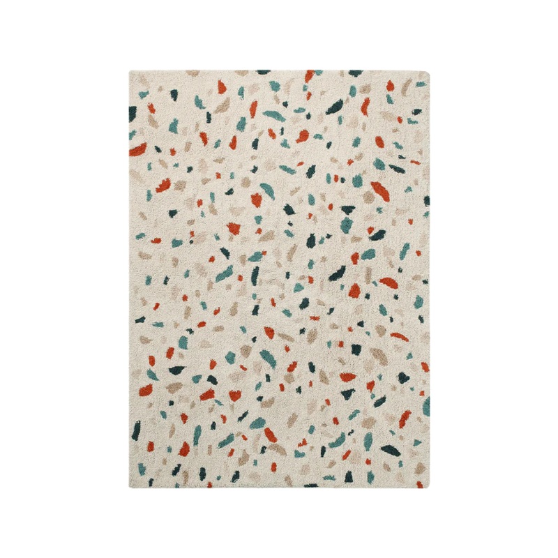 WASHABLE RUG TERRAZZO MARBLE 140 x 200 cm Multi