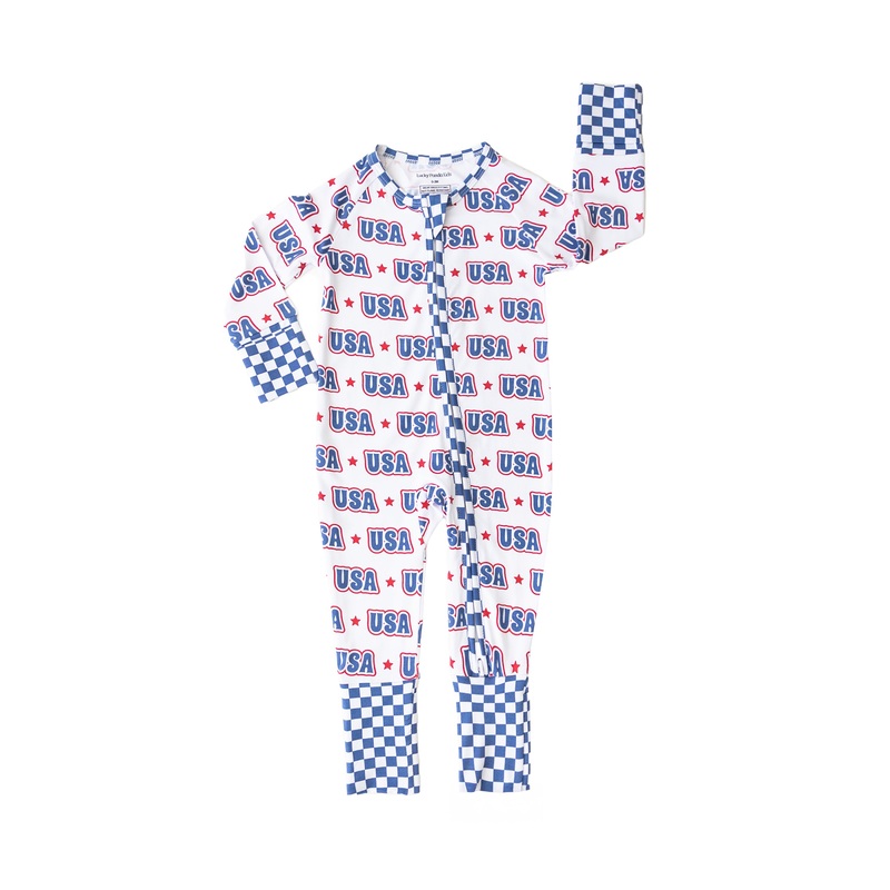 Bamboo Zip Romper  | USA 0-3M