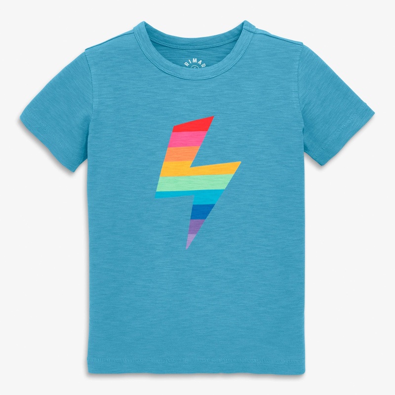 Kids Rainbow Bolt Tee 6-7