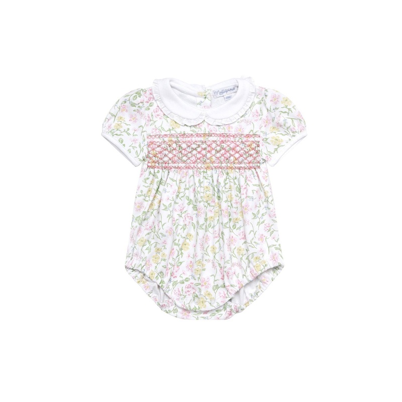 Nellapima - Berry Wildflowers Smocked Bubble: 0 - 3M
