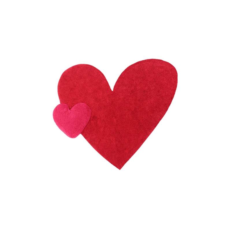 WASHABLE RUG PUFFY AGATHA 160 x 180 cm Red