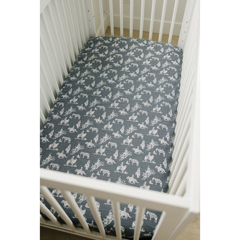 Wild West Muslin Crib Sheet