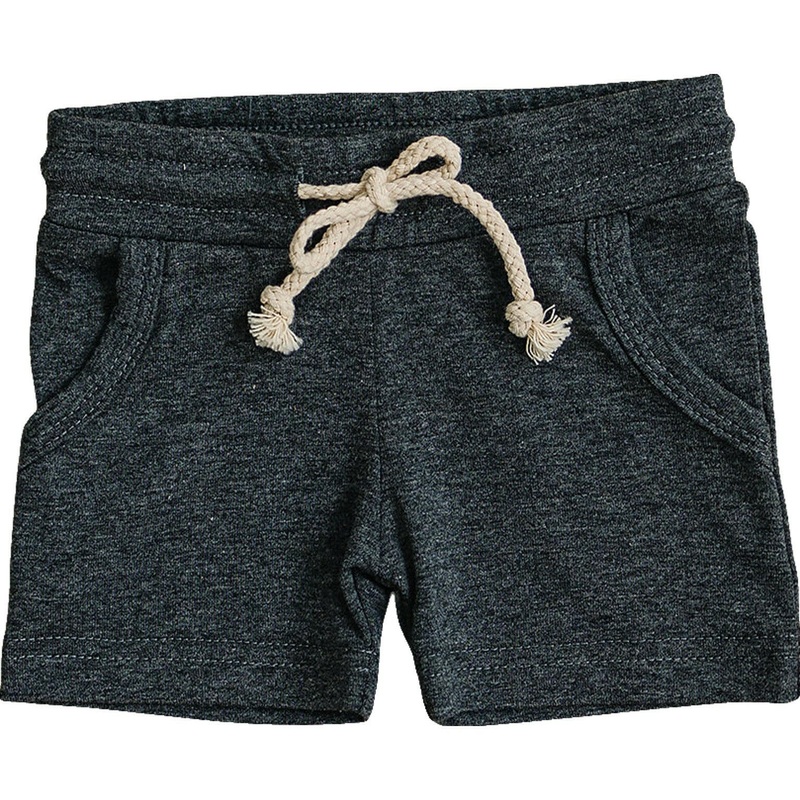 Charcoal Pocket Cotton Shorts 0-3