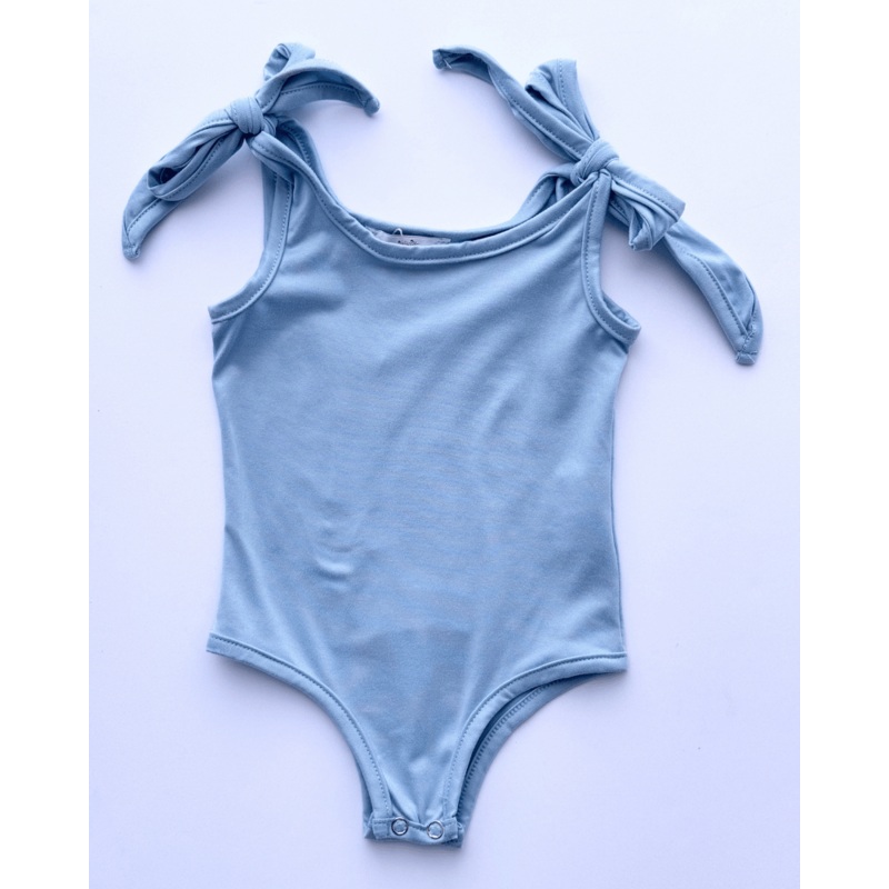 Madden Tie Shoulder Tank Top & Leotard - Light Blue 0-3months