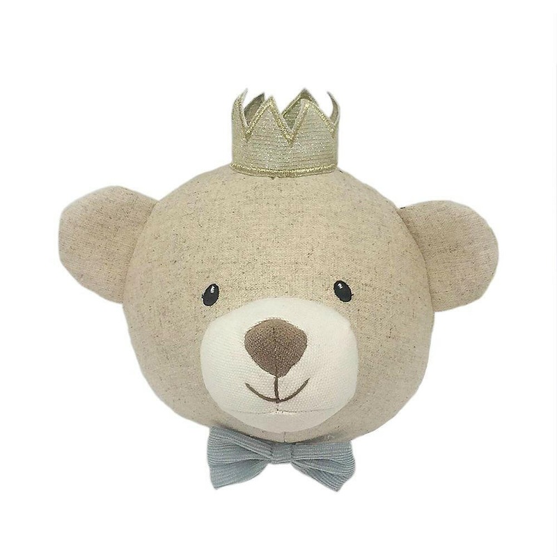 Prince Baldwin Bear Wall Mount Tan