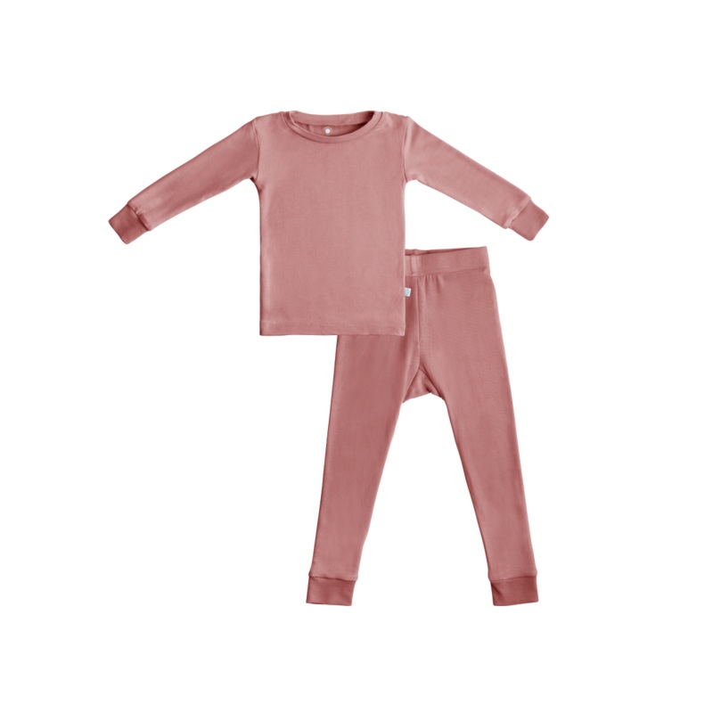 Toddler/Kids Bamboo Pajamas - Dusty Rose 2T