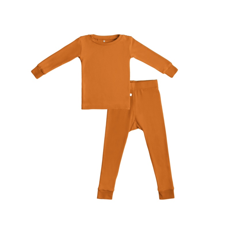 Toddler/Kids Bamboo Pajamas - Rust 2T