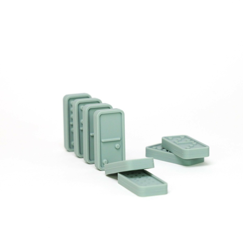 Silicone Waterproof Domino Set Sage