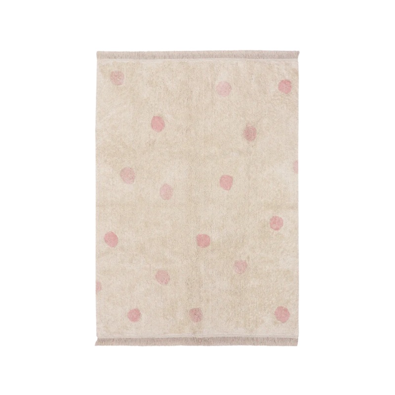 WASHABLE RUG HIPPY DOTS NATURAL - VINTAGE NUDE 120 x 160 cm VINTAGE NUDE