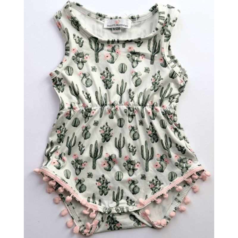Dillon Pom Pom Romper - Desert Floral 0-3months