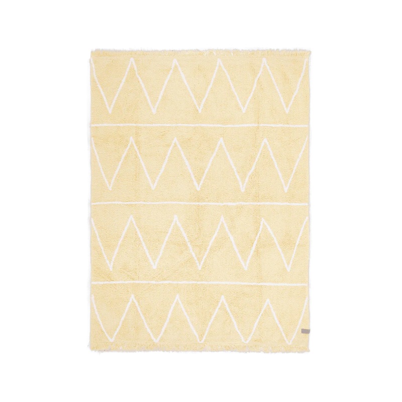 WASHABLE RUG HIPPY YELLOW 120 x 160 cm Yellow