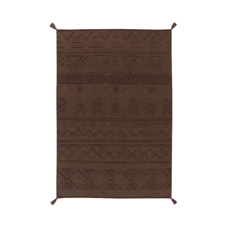 WASHABLE RUG TRIBU SOIL BROWN 200 x 300 cm Soil Brown