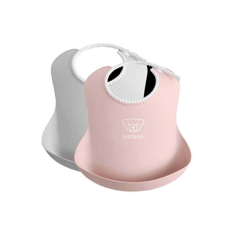 Baby Bjorn Baby Bib, 2-Pack Powder Yellow/Powder Blue