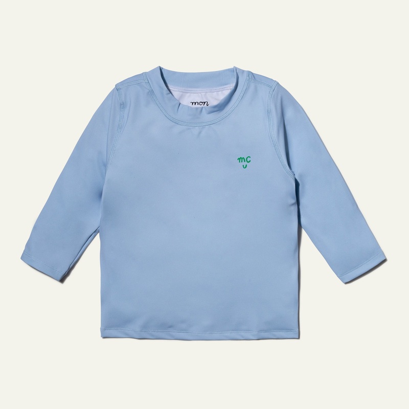 UFP 50+ Recycled Polyester Placid Blue Kid Rashguard 02Y Placid Blue