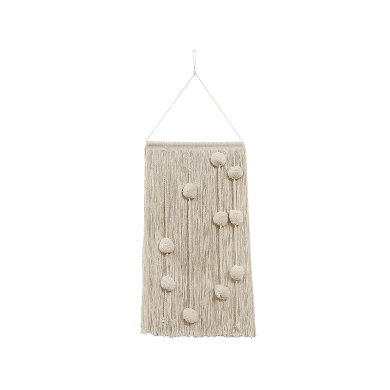 WALL HANGING COTTON FIELD 60 x 35 cm Natural