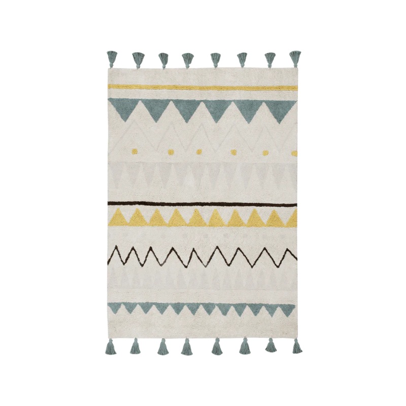 WASHABLE RUG AZTECA VINTAGE BLUE 120 x 160 cm VINTAGE BLUE