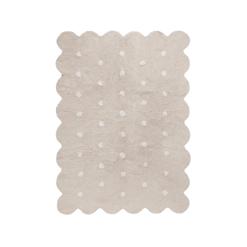 WASHABLE RUG BISCUIT BEIGE 120 x 160 cm Beige