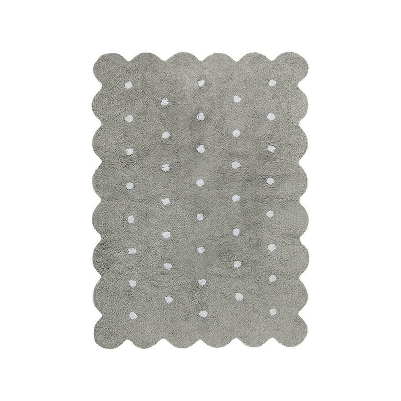 WASHABLE RUG BISCUIT GREY 120 x 160 cm Grey