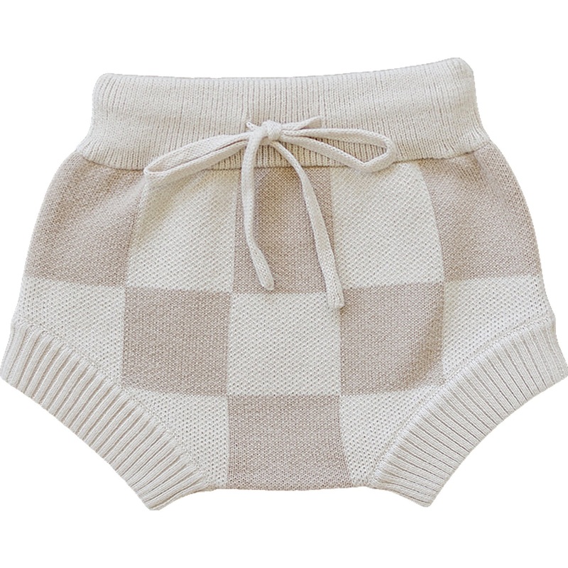 Checkered Knit Bloomers 0-3