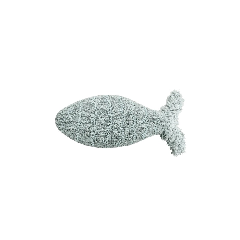 CUSHION BABY FISH AQUA BLUE 60 x 27 cm Aqua Blue