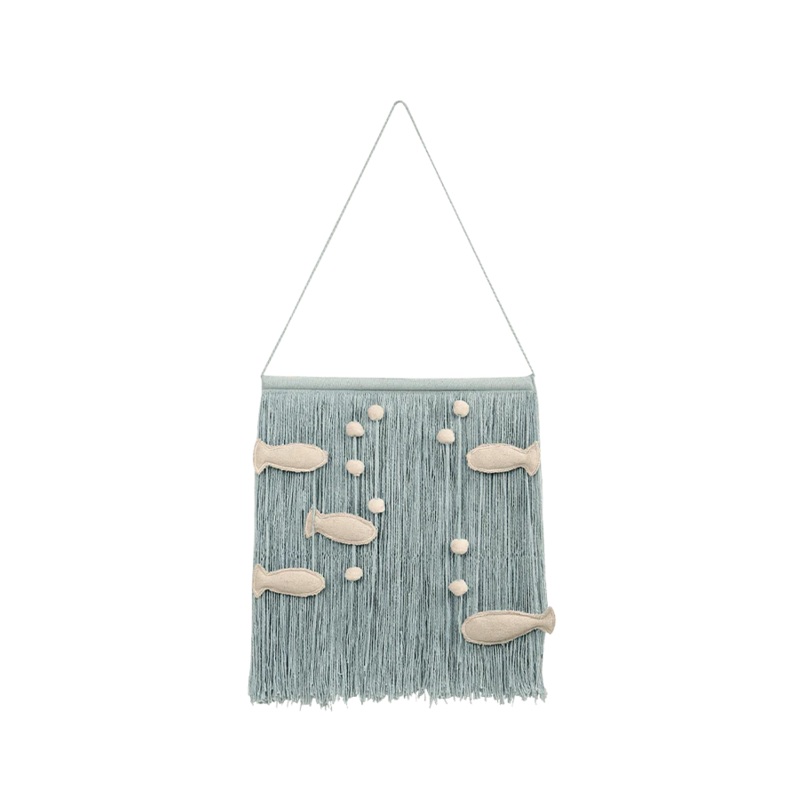 WALL HANGING OCEAN 45 x 40 cm Aqua Blue